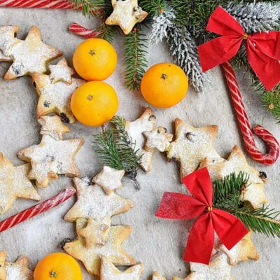 Christmas Shortbread Star Wreath Recipes– Homemade Christmas Shortbread Star Wreath –Easy Christmas Shortbread Star Wreath