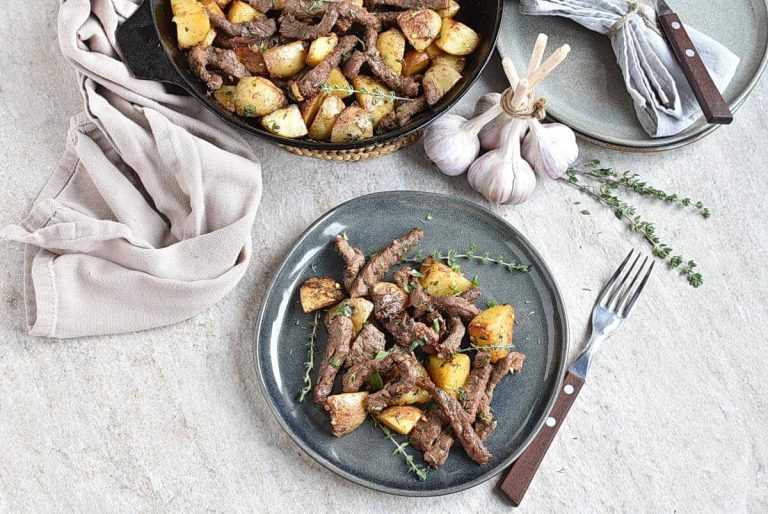 Step 5 - Garlic Butter Steak and Potatoes Skillet