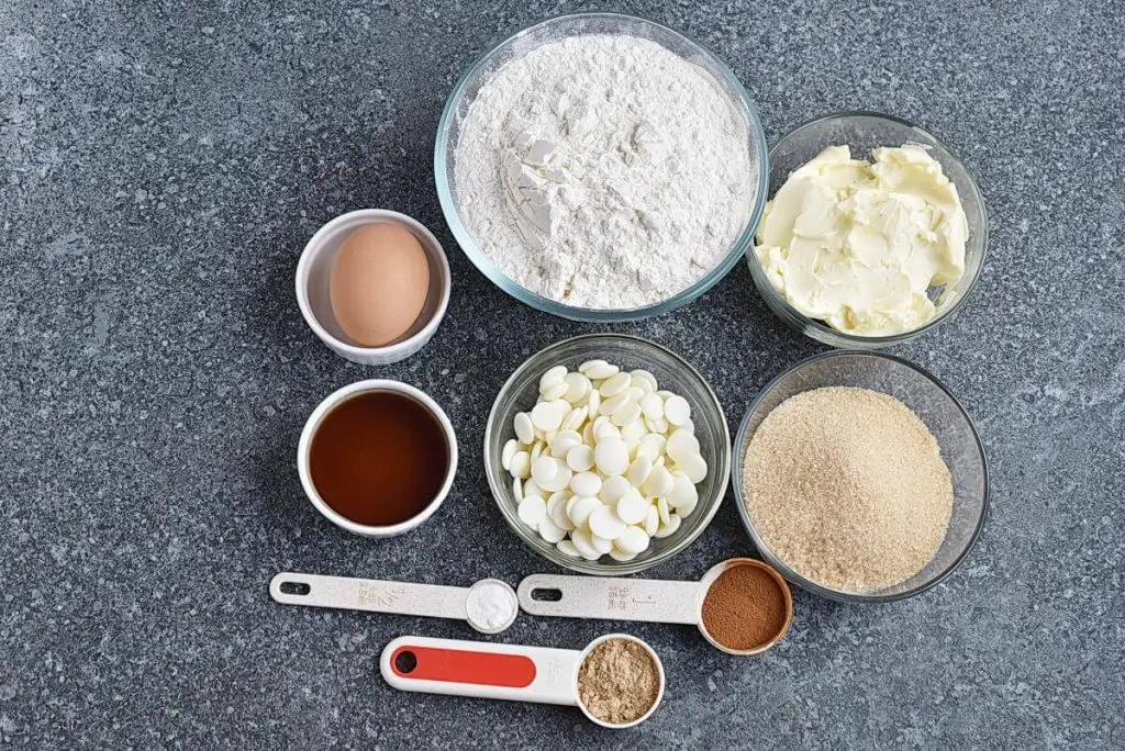 Ingredients for Gingerbread Men