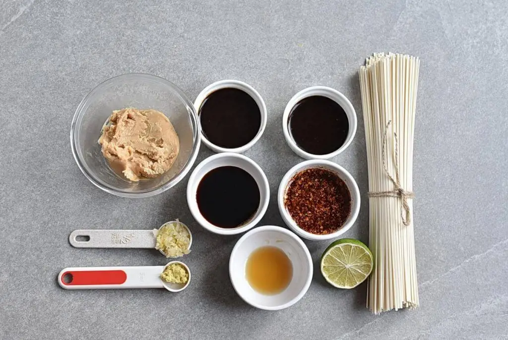 Ingredients for Perfect Peanut Noodles