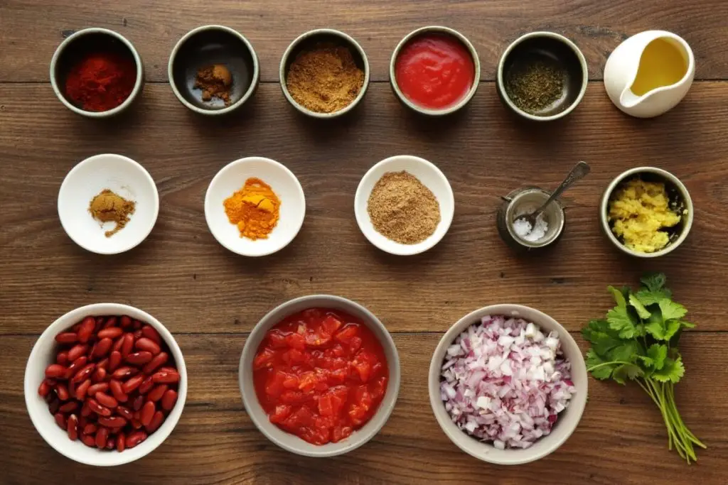 Ingredients for Punjabi Rajma Masala