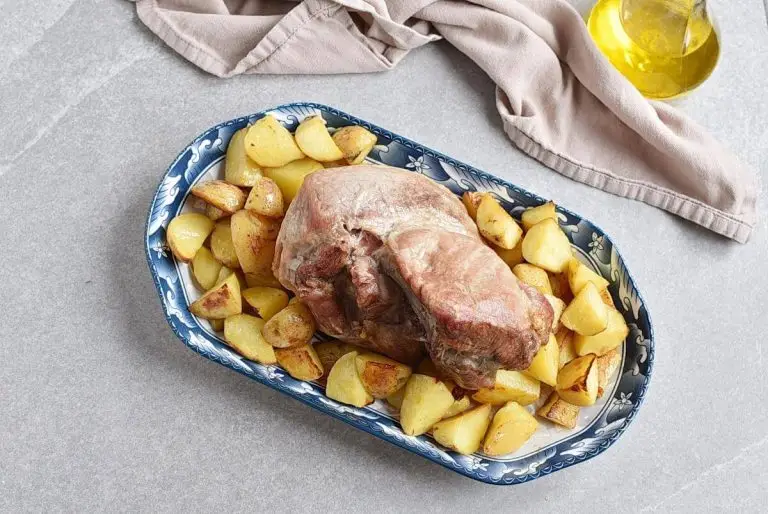 Step 5 - Roast Pork with Roast Potatoes and Broccoli