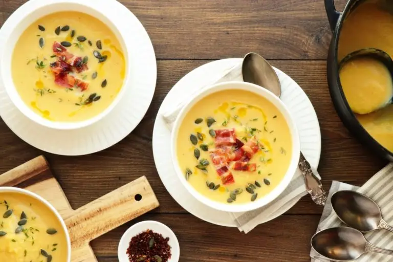 Step 9 - Roasted Pumpkin Soup with Bacon and Thyme