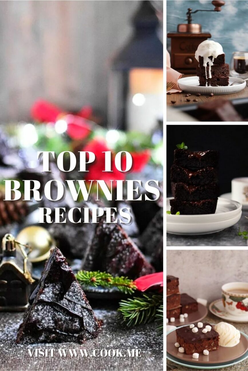 TOP 10 Brownies Recipes- Best Homemade Brownies Recpe-Easy Fudgy Brownies From Scratch