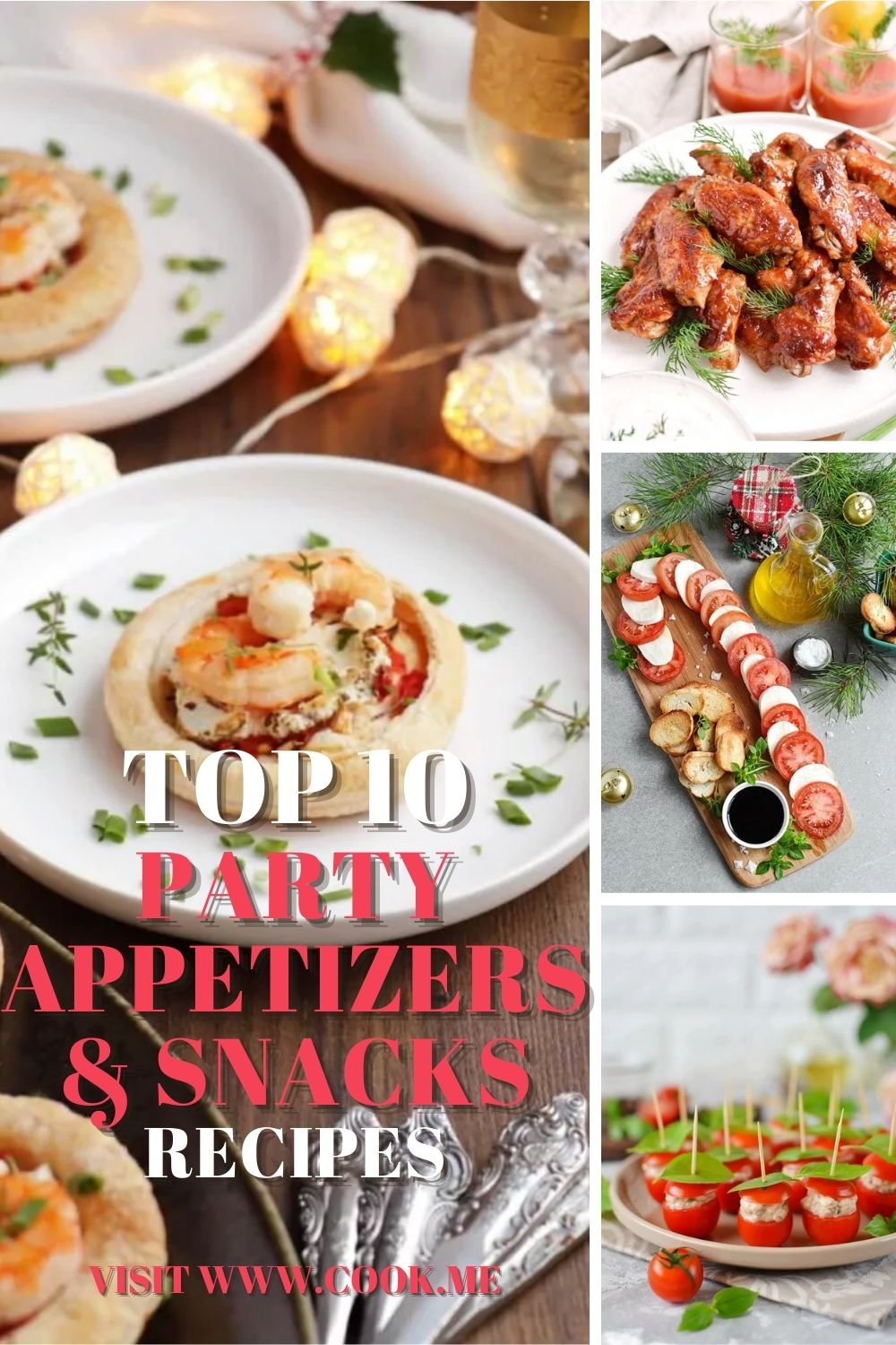 TOP 10 Party Appetizers & Snacks - Cook.me Recipes
