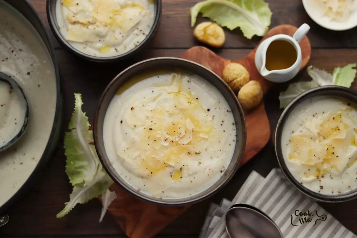 Cauliflower & Chestnut Soup Recipe-Creamy Cauliflower Soup-Chestnut Recipes