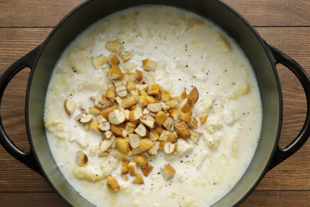 Cauliflower & Chestnut Soup recipe - step 4