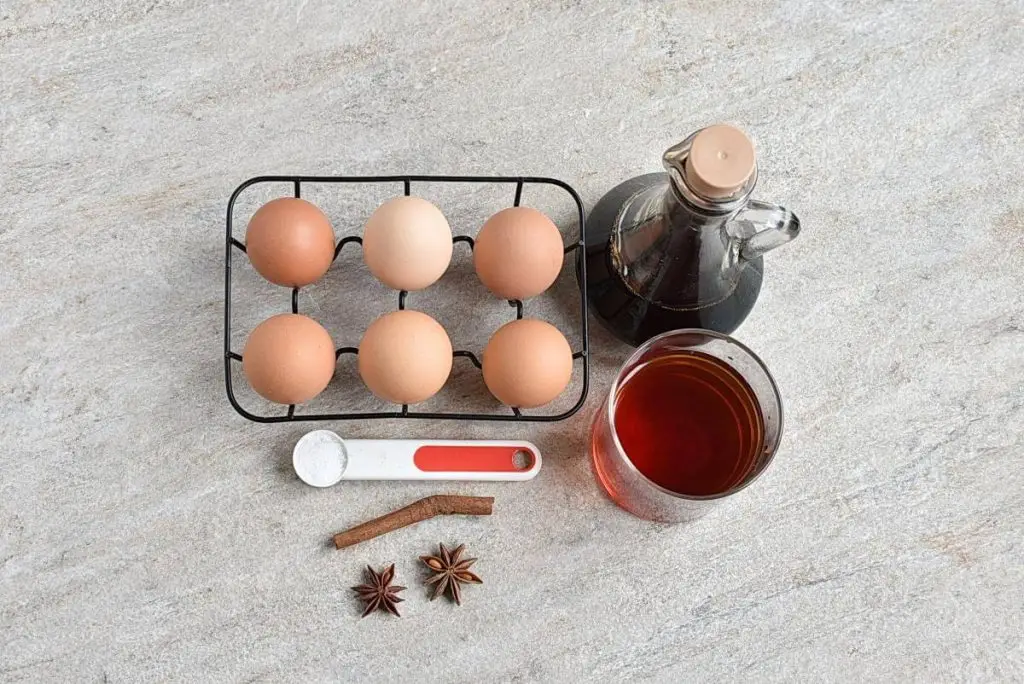 Ingredients for Chinese Tea Eggs