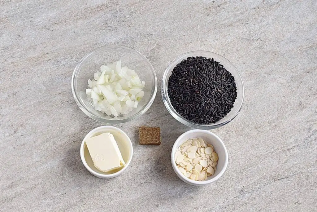 Ingredients for Forbidden Black Rice