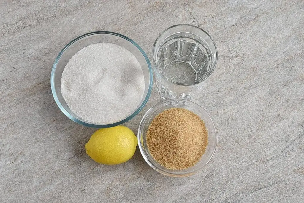 Ingredients for Homemade Golden Syrup