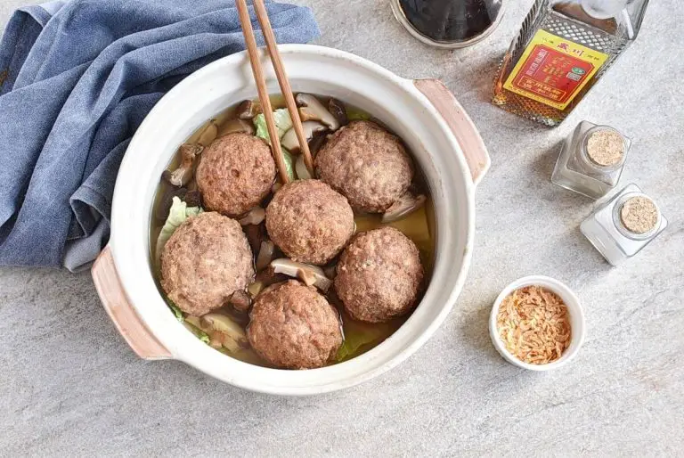 Step 7 - Lion’s Head Meatball Shiitake Soup