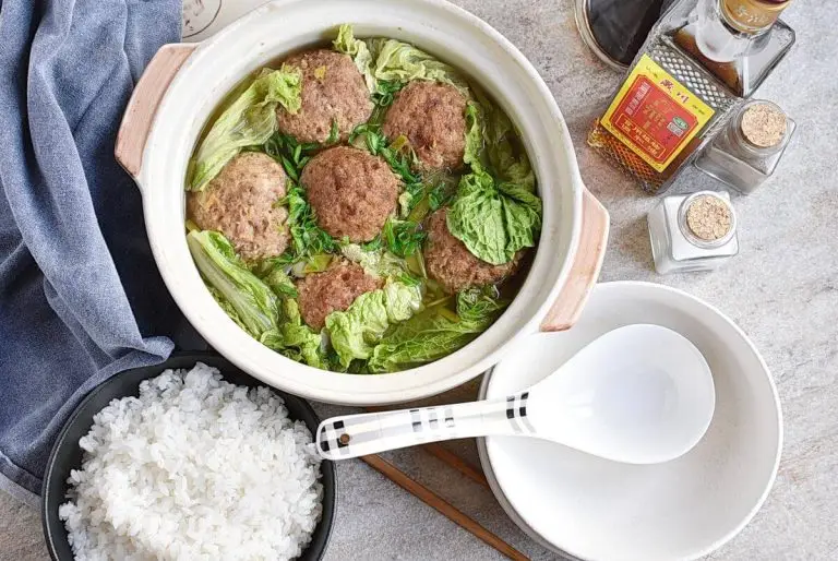Step 11 - Lion’s Head Meatball Shiitake Soup