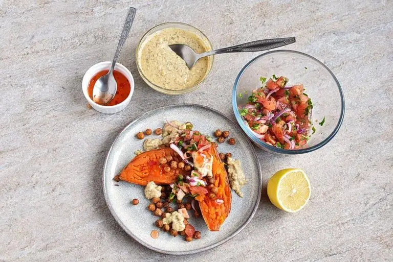 Step 7 - Mediterranean Baked Sweet Potatoes