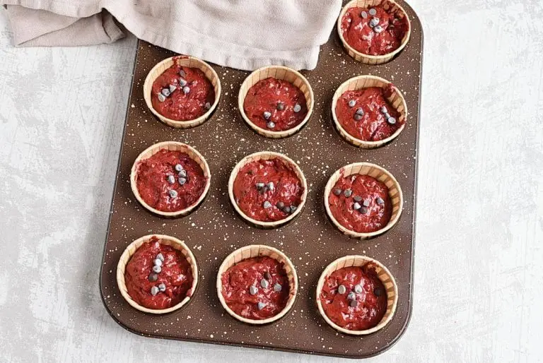 Step 6 - Red Velvet Chocolate Chip Muffins