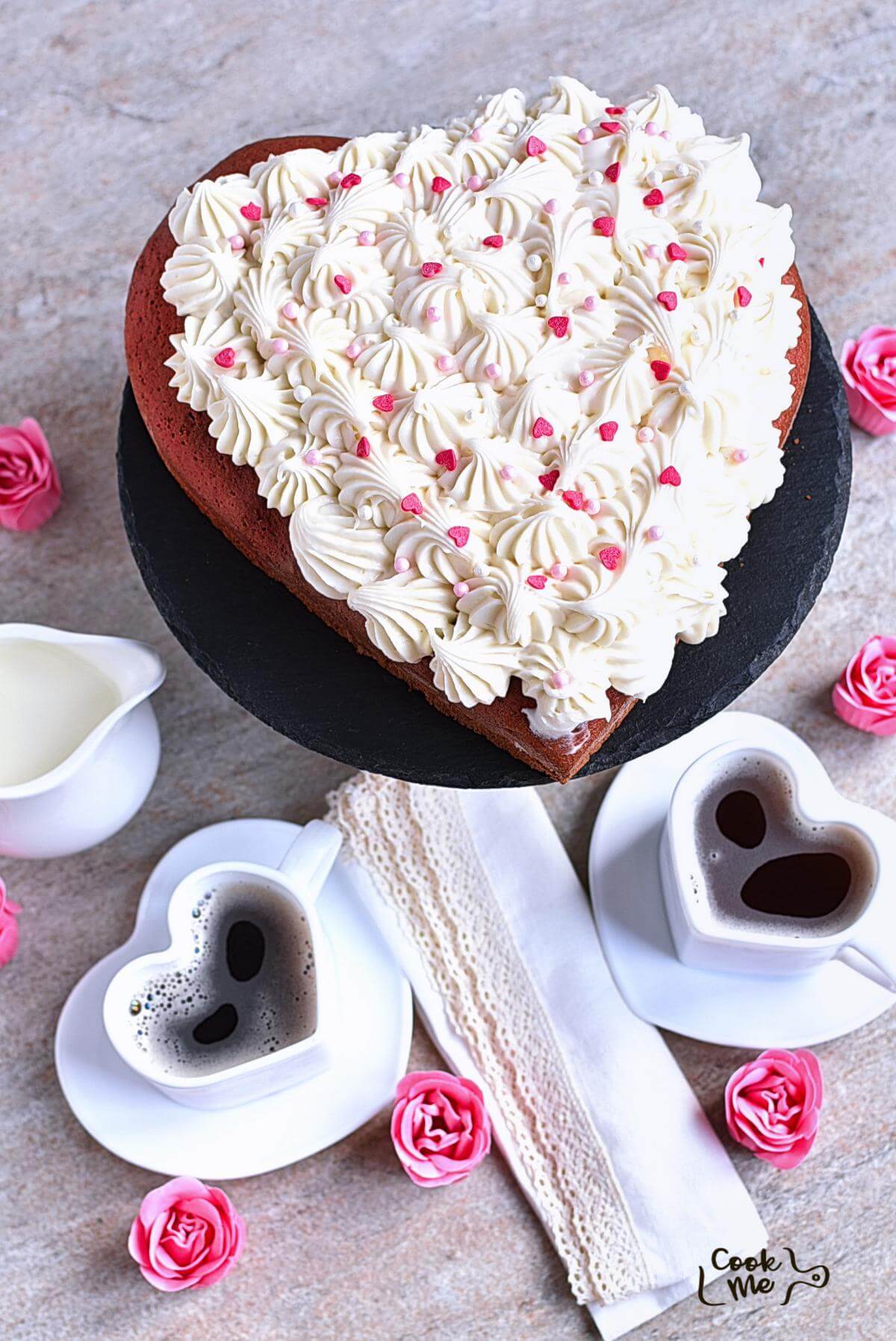 Heart Shape Red Velvet Cake | Heart shape cake design, Heart shaped cakes,  Cake designs birthday