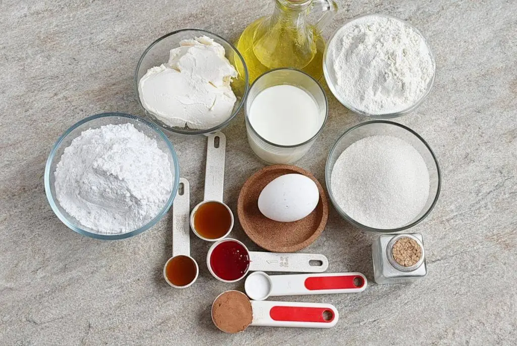 Ingredients for Red Velvet Heart Cake