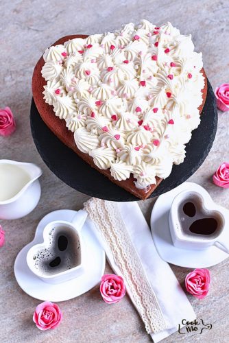 Red Velvet Heart Cake