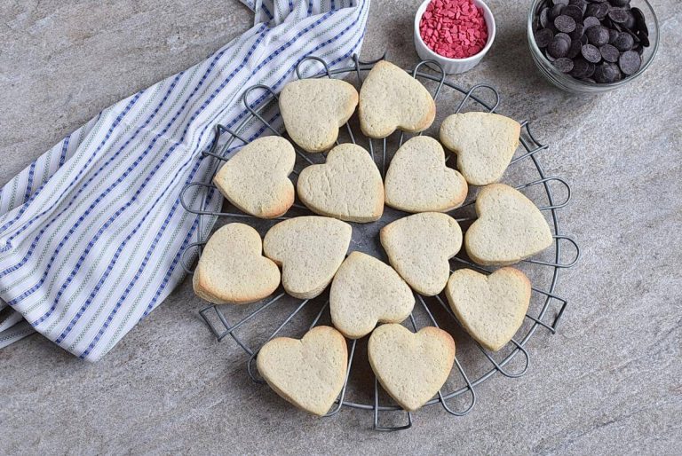 Step 10 - Chocolate Dipped Heart Cookies