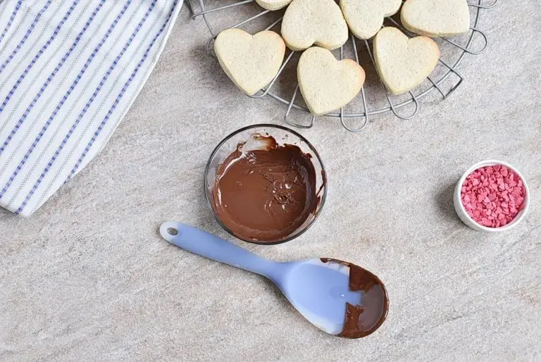 Step 11 - Chocolate Dipped Heart Cookies