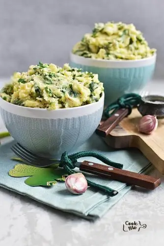 Colcannon Irish Mashed Potatoes with Kale