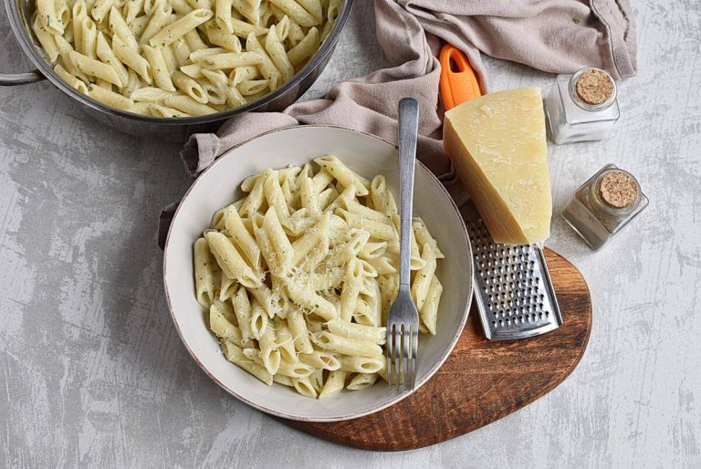 Step 6 - Creamy Garlic Penne Pasta