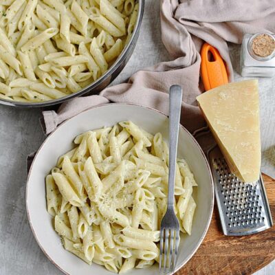 Creamy Garlic Penne Pasta Recipes– Homemade Creamy Garlic Penne Pasta –Easy Creamy Garlic Penne Pasta