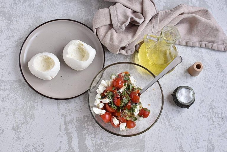 Step 3 - Easy Caprese Stuffed Fresh Mozzarella