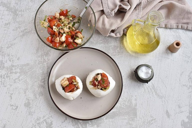 Step 4 - Easy Caprese Stuffed Fresh Mozzarella