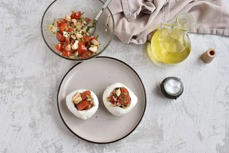 Step 4 - Easy Caprese Stuffed Fresh Mozzarella