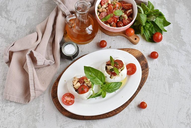 Step 5 - Easy Caprese Stuffed Fresh Mozzarella