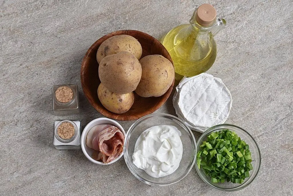 Ingredients for Easy Loaded Potato Skins