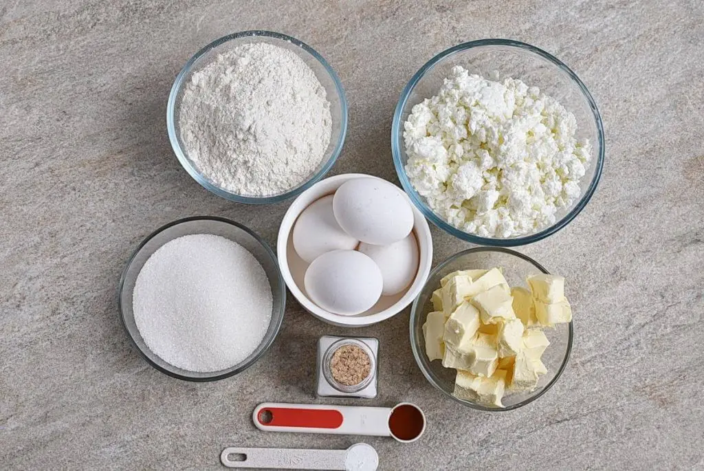 Ingredients for Farmer’s Cheese Bars