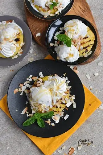 Grilled Pineapple Sundaes