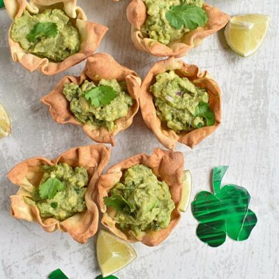 Guacamole Cups for St. Patrick Day Recipes– Homemade Guacamole Cups for St. Patrick Day – Easy Guacamole Cups for St. Patrick Day