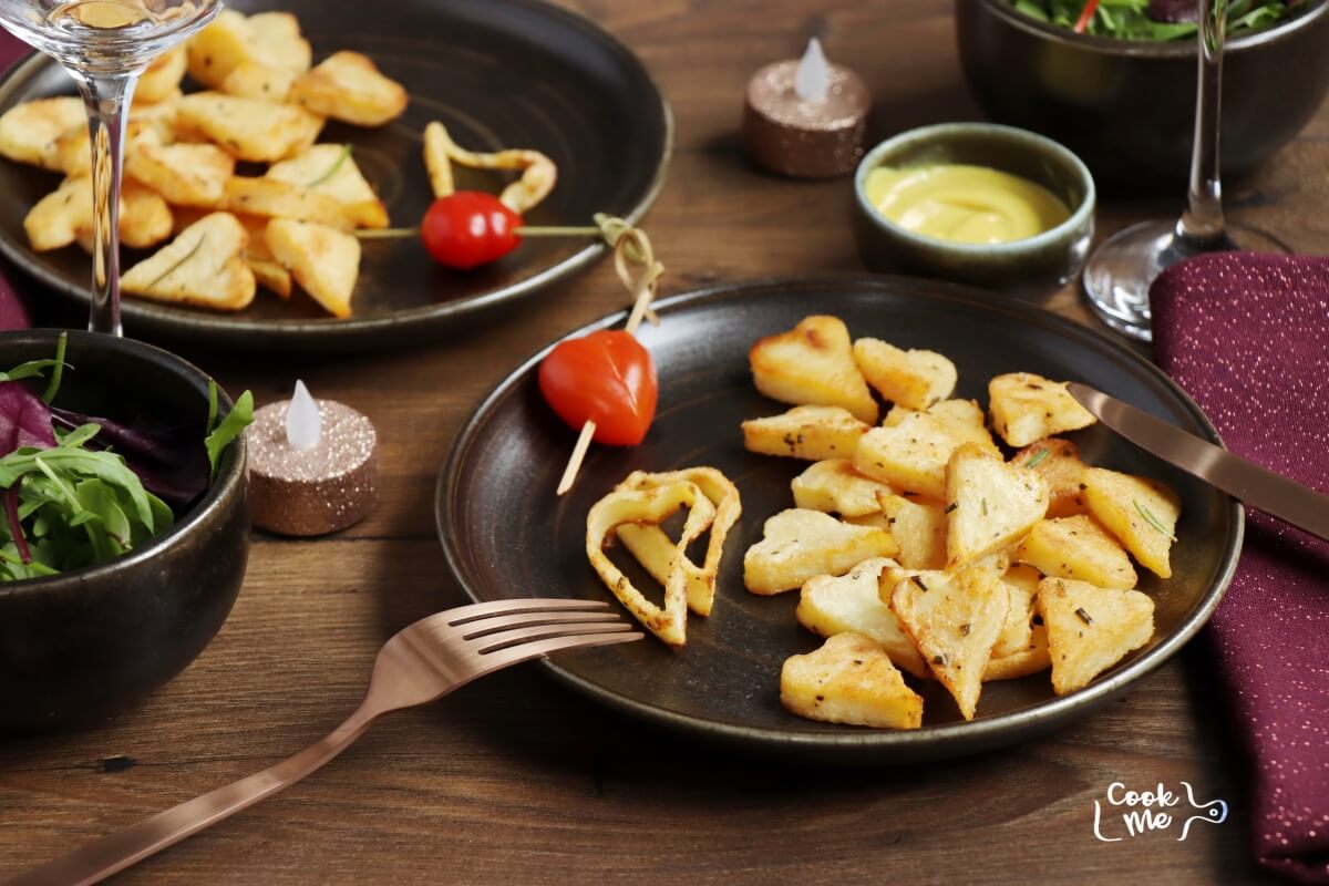 Heart-Shaped Roasted Potatoes