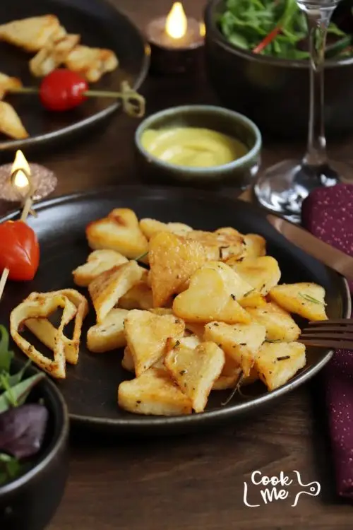 Heart-Shaped Roasted Potatoes