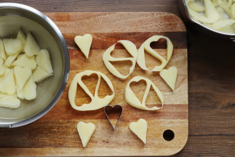 Step 3 - Heart-Shaped Roasted Potatoes