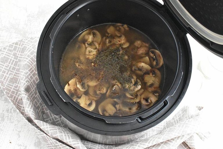 Step 4 - Instant Pot Creamy Mushroom Soup