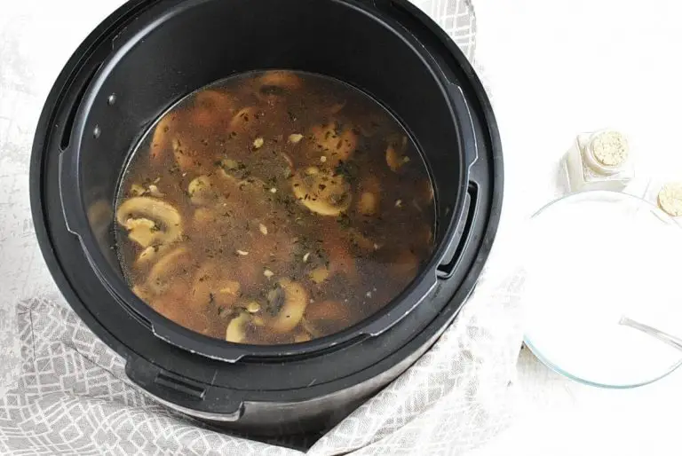 Step 5 - Instant Pot Creamy Mushroom Soup