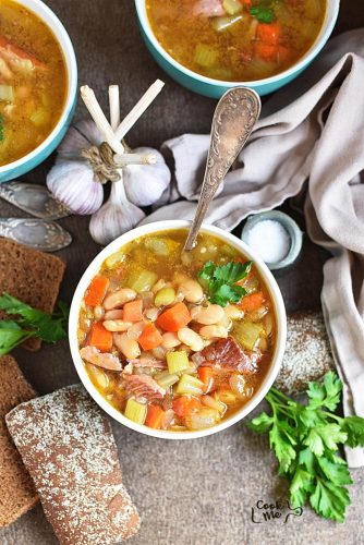 Instant Pot Ham Bone Bean Soup