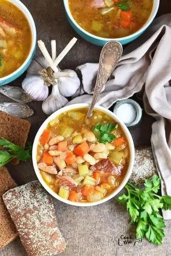 Instant Pot Ham Bone Bean Soup