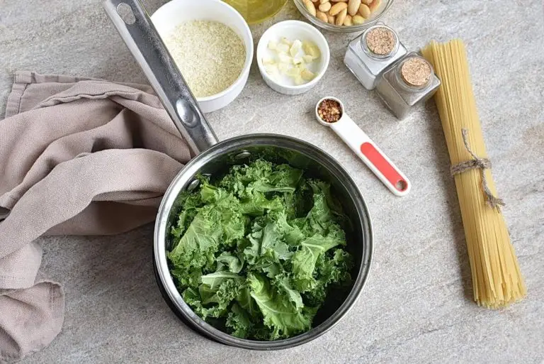 Step 1 - Kale and Almond Pesto Pasta