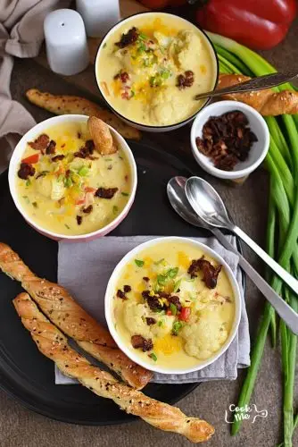 Keto Instant Pot Cheddar Soup