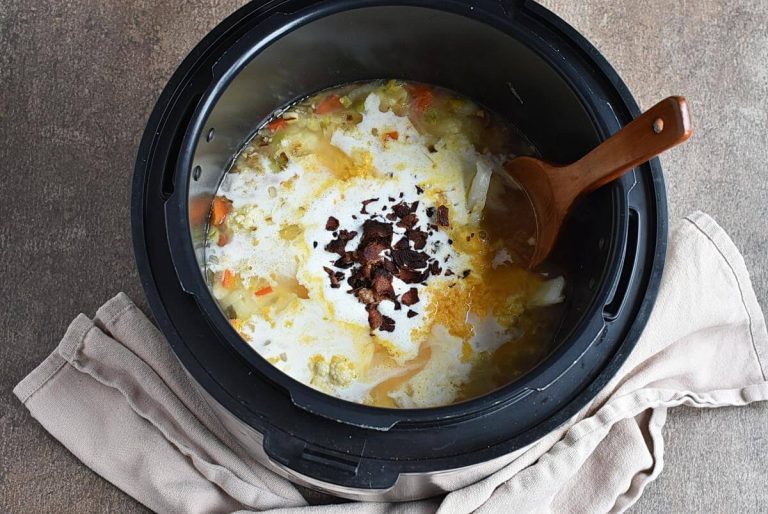 Step 3 - Keto Instant Pot Cheddar Soup
