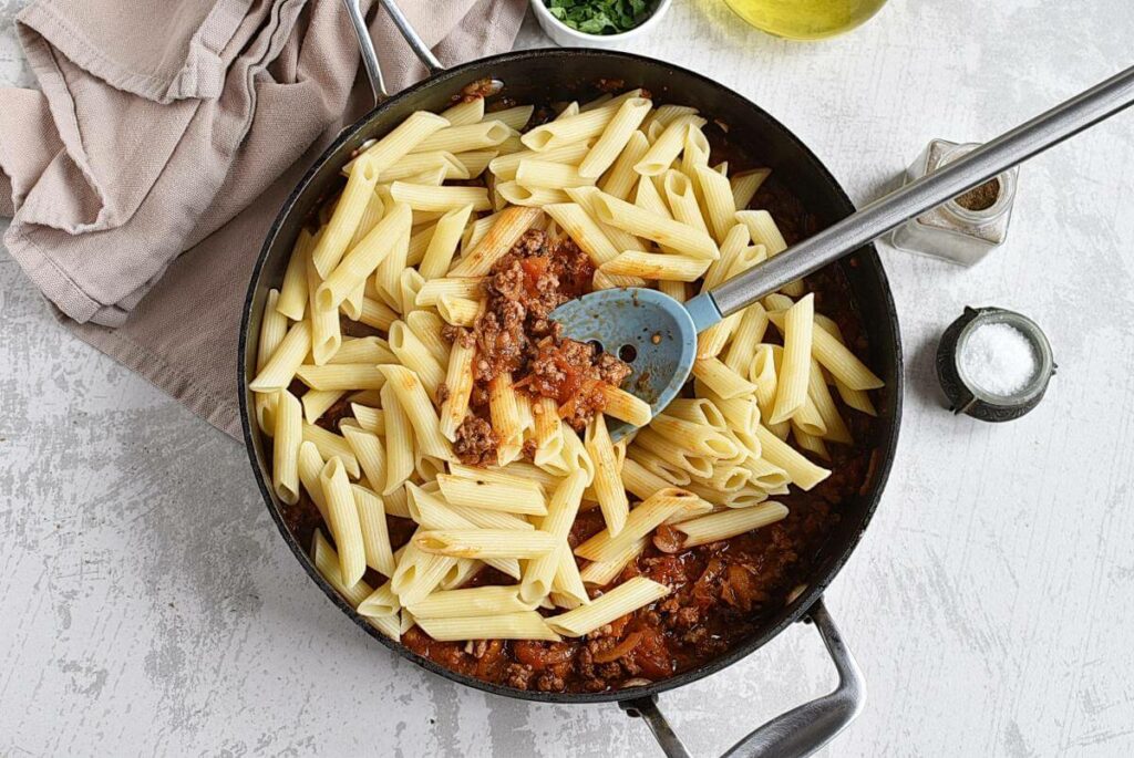 Penne Pasta with Meat Sauce recipe - step 7