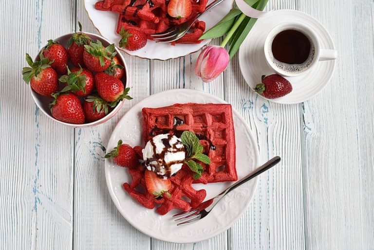 Step 7 - Red Velvet Waffles