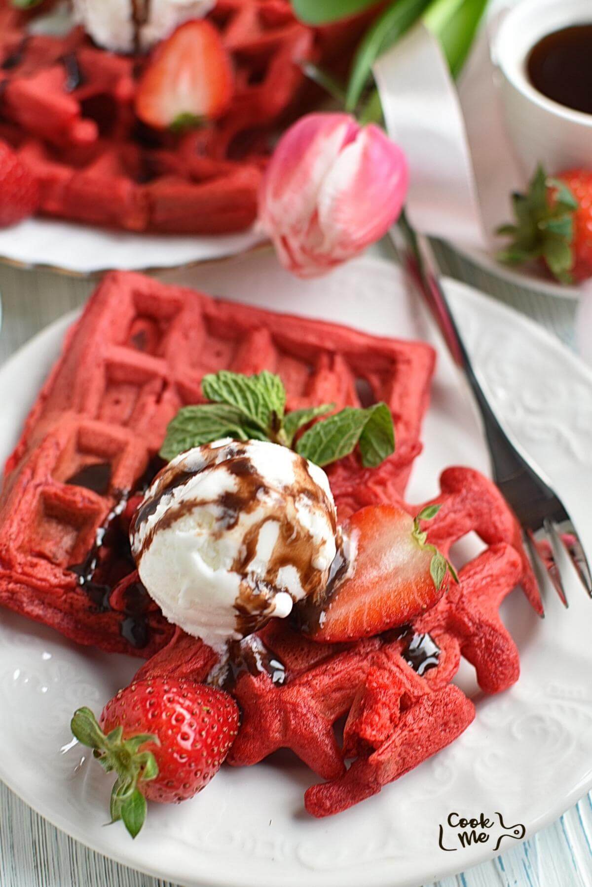 Red Velvet Waffles Recipe Cook.me Recipes