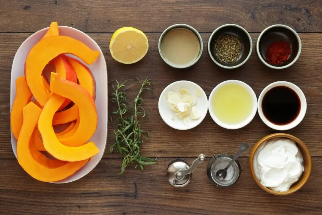 Ingredients for Roasted Red Kuri Squash