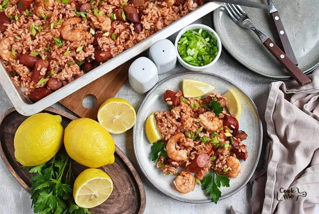 Sheet-Pan Shrimp and Sausage Jambalaya