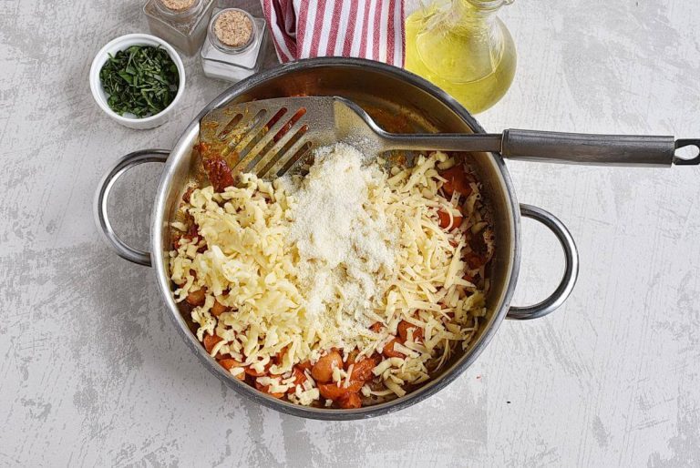 Step 4 - Tomato Basil Penne Pasta
